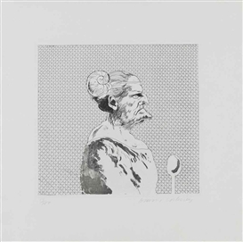 David Hockney, The Cook, from: Six Fairy Tales