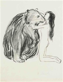 Edvard Munch, The Woman and the Bear