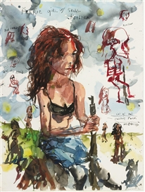 Brad Kahlhamer, Prairie Girls; Maureen