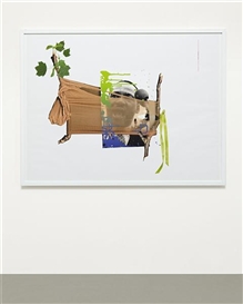 Kelley Walker, Park Avenue Panty Hose plus Staples, Ribbons and Twigs with Leaves; Martin Luther King
