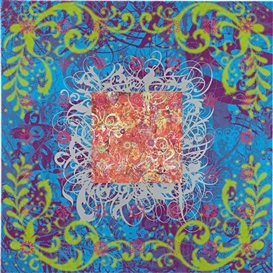 Ryan McGinness, A Dream within a Dream (What Am I, A Mind Reader?) (Blue)