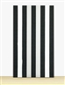 Daniel Buren, PEINTURE ACRYLIQUE BLANCHE SUR TISSU RAYÉ BLANC ET NOIR