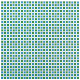 François Morellet, 1/2 BLEU 1/2 VERT