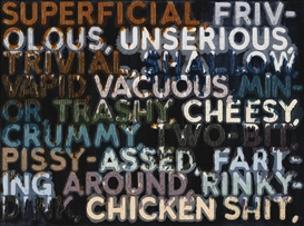 Mel Bochner, Superficial