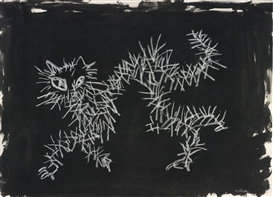William Kentridge, Untitled (Cat)