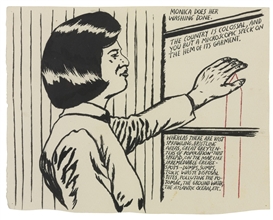 Raymond Pettibon, No title (Monica does her...)