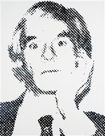 Vik Muniz, Andy Warhol (From Pictures of Ink)