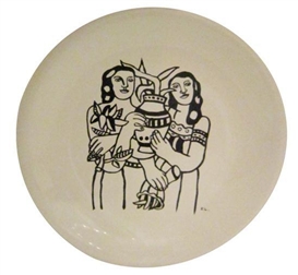 Fernand Léger, Two Females Figures holding Pot Plant