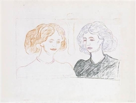 Edvard Munch, Deux Têtes de Femmes