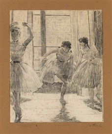 Edgar Degas, Georges William Thornley, 2 works: Dansueuses de Ballet; Chez la Modiste