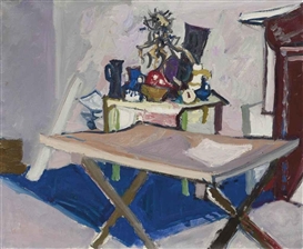 Max Gubler, Atelierinterieur, 1954