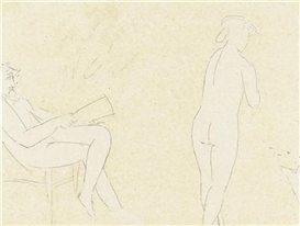 Giacomo Manzù, Pittore con Modella II