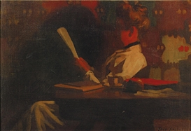 Thomas Anshutz, Woman in an Interior, Reading