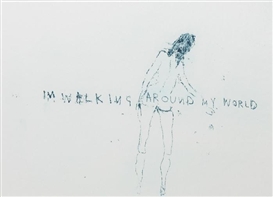 Tracey Emin, I'm Walking Around My World