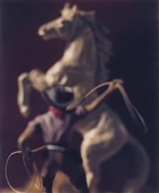 David Levinthal, COWBOY WITH LASSO AND WHITE HORSE