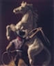 David Levinthal, COWBOY WITH LASSO AND WHITE HORSE