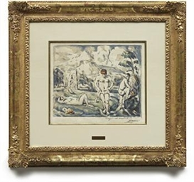 Paul Cézanne, Les Baigneurs (Grande planche) (The Large Bathers)