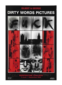 Gilbert & George, Poster for Dirty Words Pictures ; two sheets