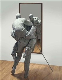 Juan Muñoz, A Caballito frente al Espejo (Piggyback)