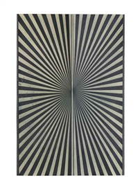 Mark Grotjahn, Untitled Butterfly (Black + cream-cicle) #682