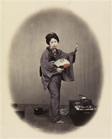 Felice A. Beato, An album containing 17 artfully hand-colored photographs of Japan