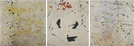 Nate Lowman, 3 Works: Monkey in the Middle