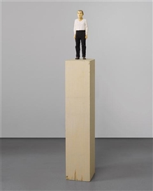 Stephan Balkenhol, Man with White Shirt and Black Trousers
