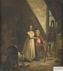Carl Spitzweg, Eavesdropping lovers