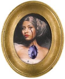 Francesco Vezzoli, Rococo Portrait of Nicki Minaj as Jeanne Bécu Comtesse Du Barry Crying the Eye of Virginia Oldoini Contessa Di Castiglione