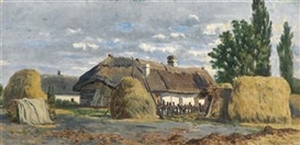 Theodor von Hörmann, Hungarian Farmhouses