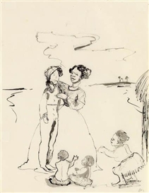 Kara Walker, Untitled (Mother, Scarecrow & Children)