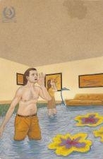 Jim Shaw, In Wyoming I Walked without a Shirt Towards a Glowing Cave