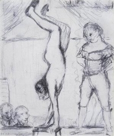 Ansel Krut, Study for the Bath-House Acrobat