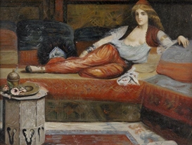Charles-Théodore Frère, Reclining Odalisque