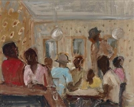 Georg Eisler, Im Café