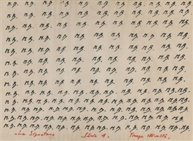 Marcel Broodthaers, La Signature (Serie 1)