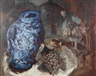 Gérard Garouste, NATURE MORTE AU VASE BLEU
