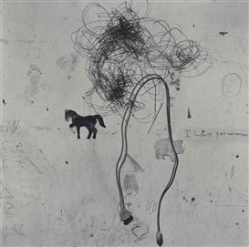 Roger Ballen, Children's bedroom wall