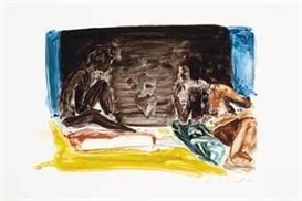 Eric Fischl, Figures in an Interior (see Hood Museum 143-144)