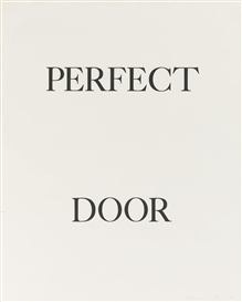 Bruce Nauman, 3 WORKS: PERFECT DOOR, PERFECT ODOR AND PERFECT RODO (CASTELLI, LORENCE,...