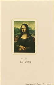 Marcel Duchamp, L. H. O. O. Q. SHAVED (SCHWARTZ 375)