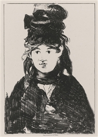 Édouard Manet, BERTHE MORISOT EN NOIR (GUÉRIN 77; HARRIS 73)