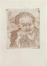 Vincent van Gogh, Homme à la Pipe: Portrait du Docteur Gachet