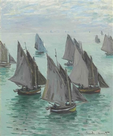 Claude Monet, Bateaux de pêche, temps calme