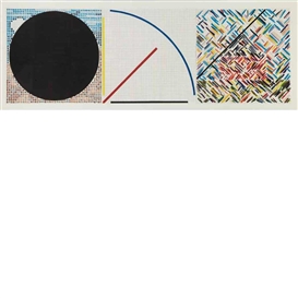 Jennifer Bartlett, 3 works: Circle; Line; House