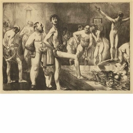 George Bellows, Business Men's Bath