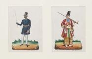 John Steuart Curry, 2 works:Costumes of the World