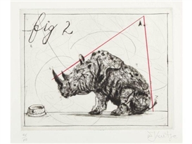 William Kentridge, Three Rhinos: Fig. 2 Dunce