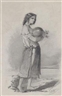 Hans Canon, A study of a girl with a watermelon at a lakeshore