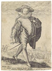 Hendrick Goltzius, Company Clerk of the Dutch army